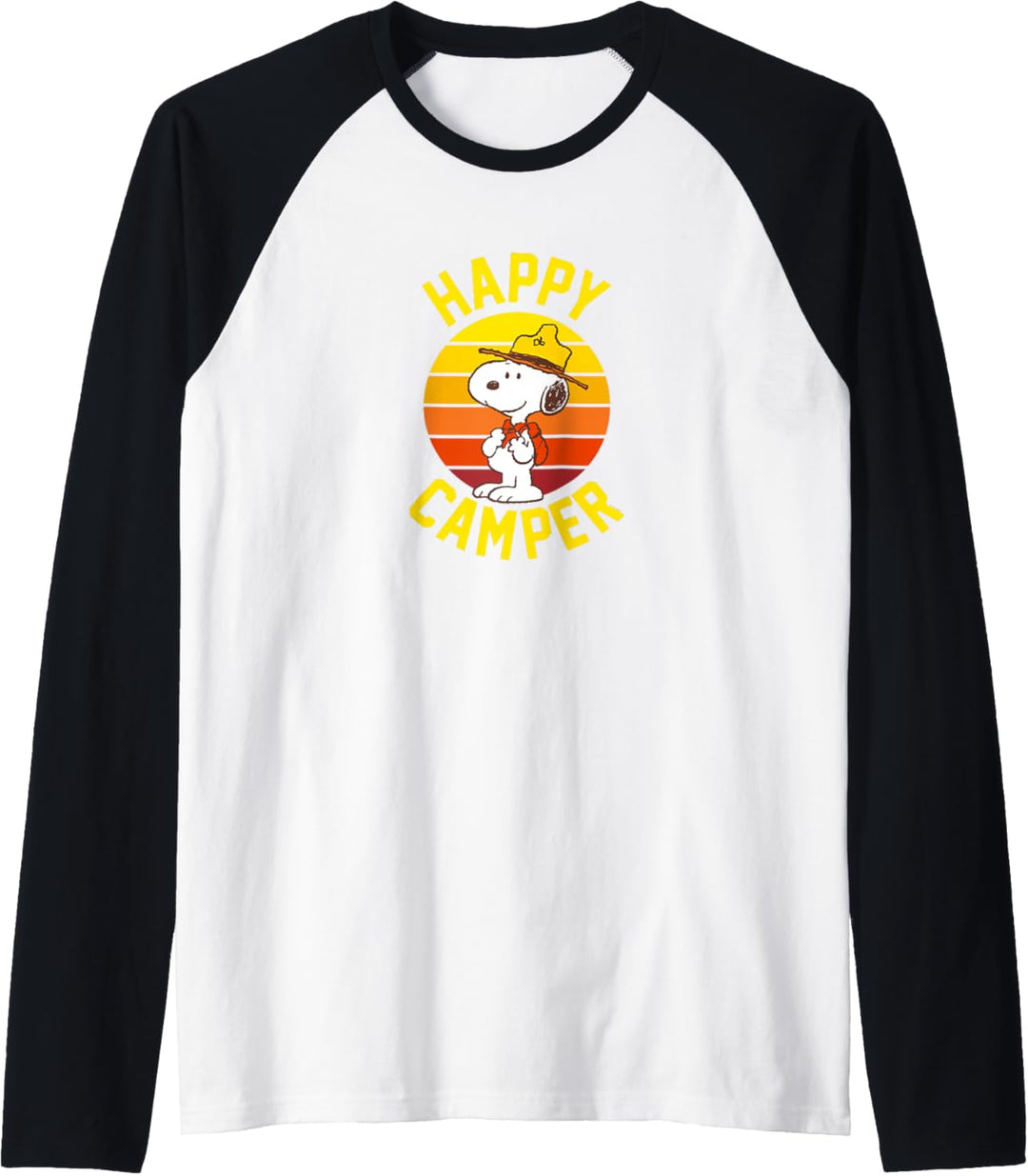 Peanuts - Snoopy Happy Camper Raglan