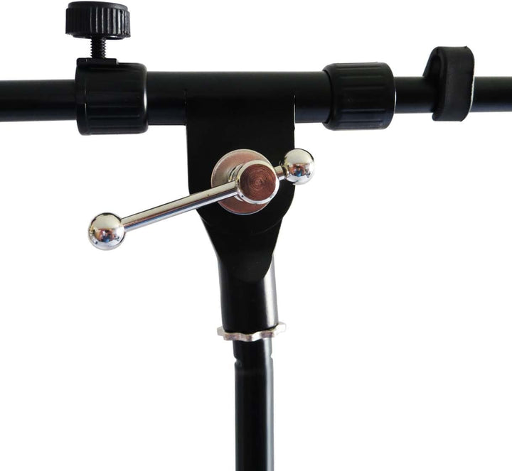 keepdrum Mikrofonständer mit Galgen + Universal Mikrofonspinne für diverse Mikrofone