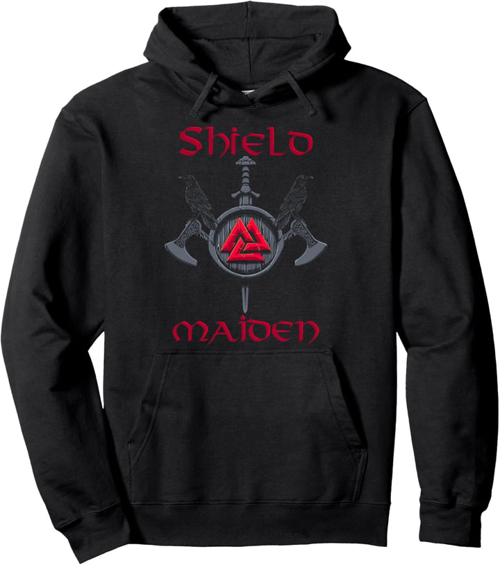 Shield Maiden - Schildmaid - Wikinger Kriegerin Pullover Hoodie