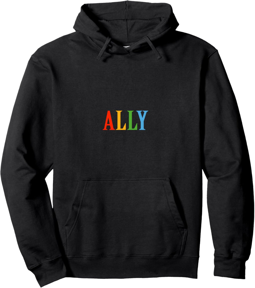 Ally LGBT Pride Regenbogen Bunt CSD Stolz Gay Pullover Hoodie