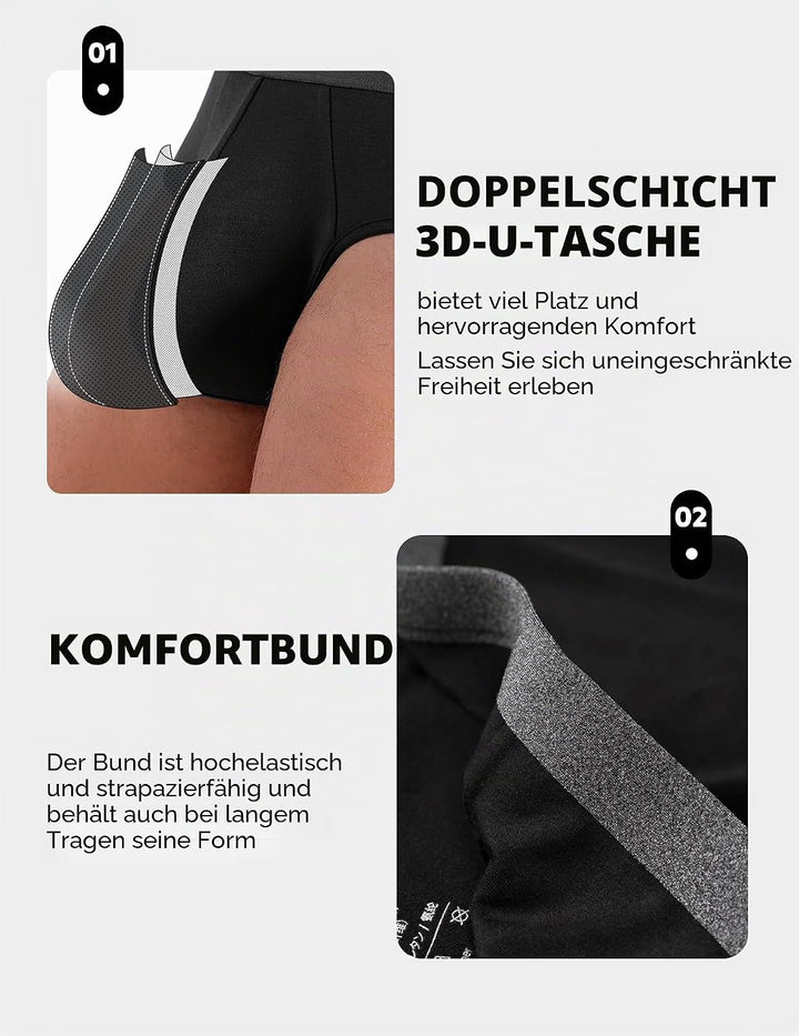 DAVID ARCHY Slip Herren Unterw Che mit Beutel Unterhosen Ultra Weiche und Atmungsaktive 4er Pack S S