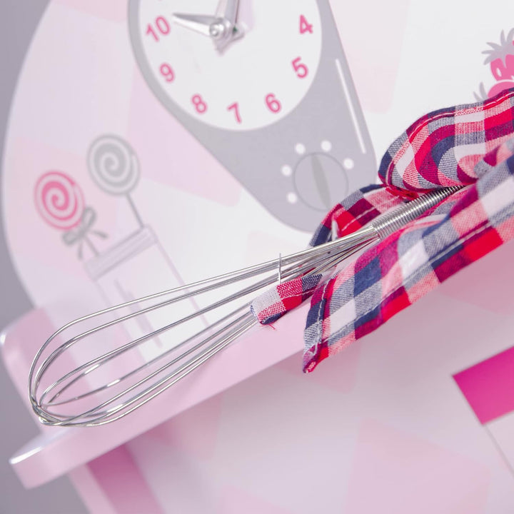 roba Spielküche, rosa, Kinderküche mit Herd, Spüle, Wasserhahn &amp; Regal inkl. Zubehör, Rosa