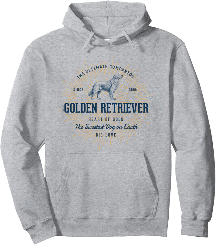 Retro-Stil Golden Retriever Vintage Pullover Hoodie