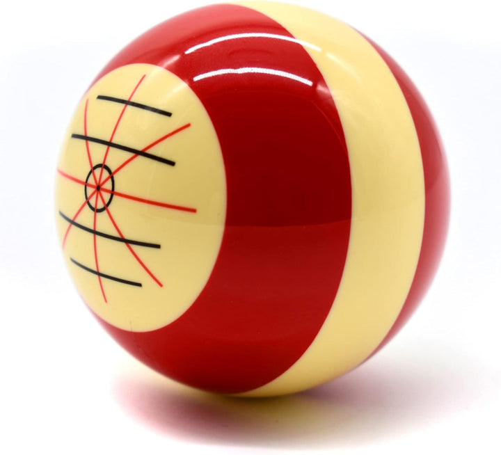 Billard Einzelkugel - Weisse Trainingskugel, Spielball, 57,2 mm, Pool