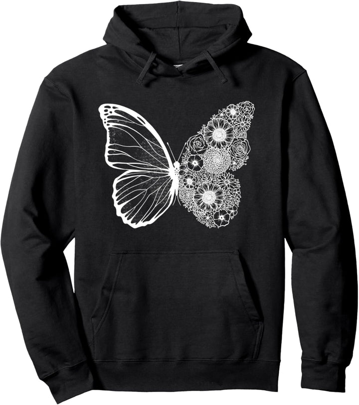 Schmetterling Floral Wing Pullover Hoodie