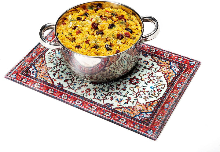 PELEG DESIGN - Rugboard Schneidebrett | Servierbrett Glas | Schneidbrett orientalisches Design | Ori