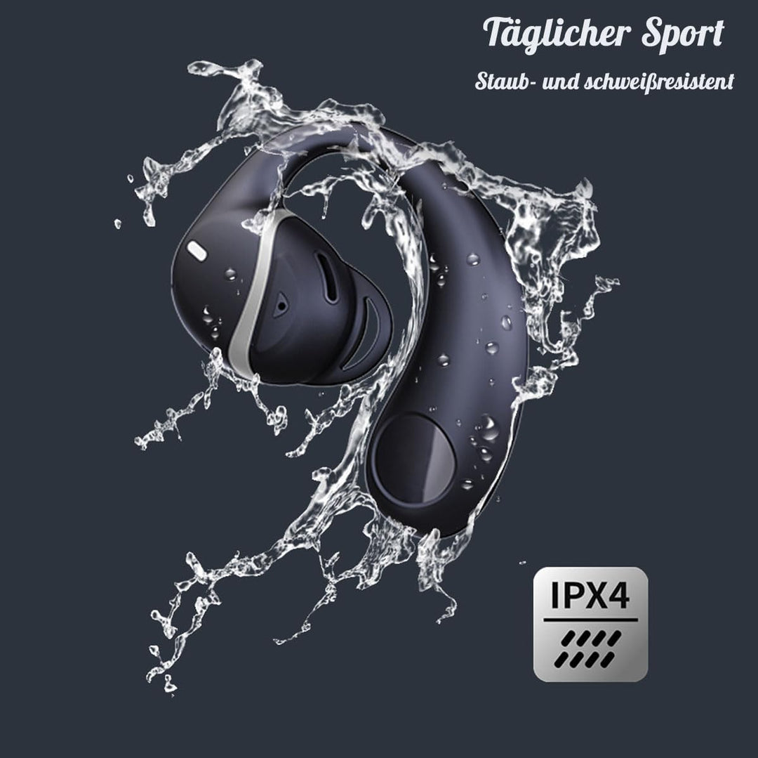 ESSONIO Kopfhörer Kabellos Bluetooth 5.3 Bone Conduction Headphones 10 Stunden Gesprächszeit Noise C