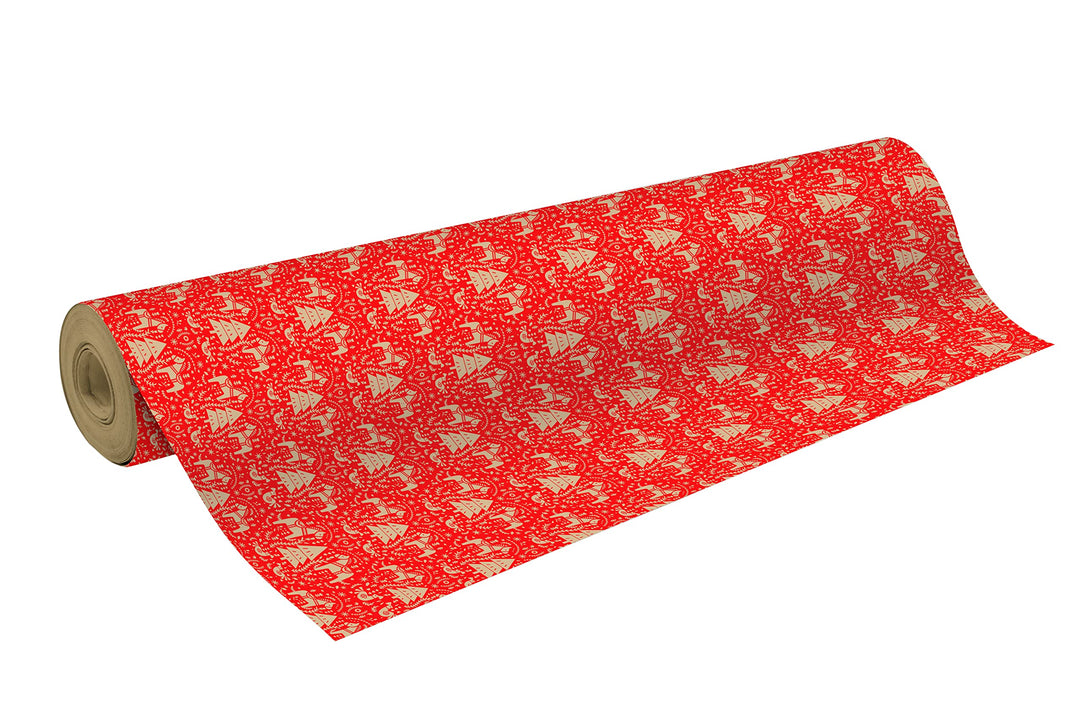 Clairefontaine 223814C Rolle Geschenkpapier (50 x 0,70m, 70g/qm Recycling Kraftpapier, ideal für gro