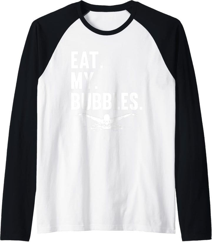 Schwimmen Schwimmsport Wassersport - Bubbles Schwimmer Raglan