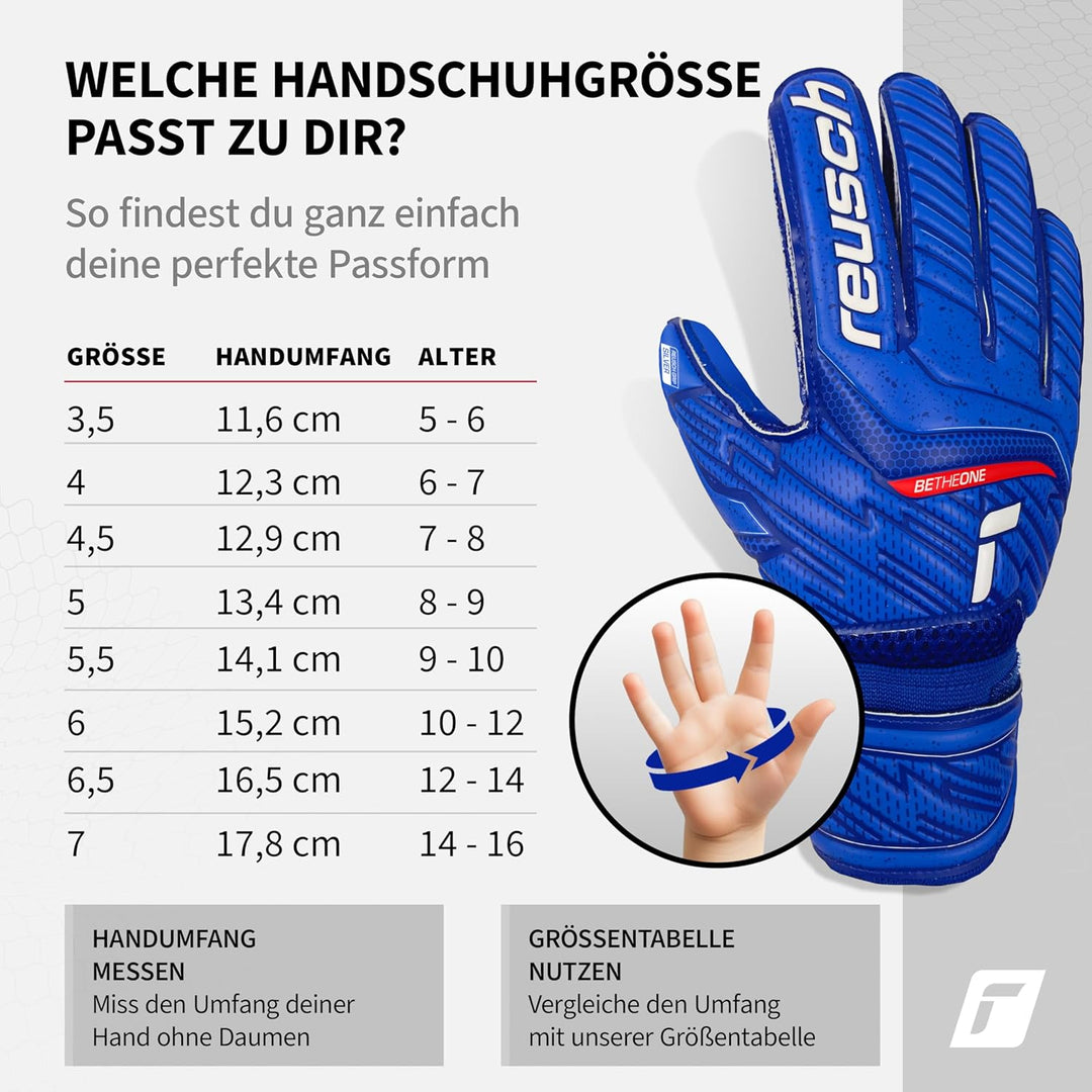 Reusch Unisex Jugend Attrakt Silver Junior Torwarthandschuh 6.5 Deep Blue / Deep Blue, 6.5 Deep Blue