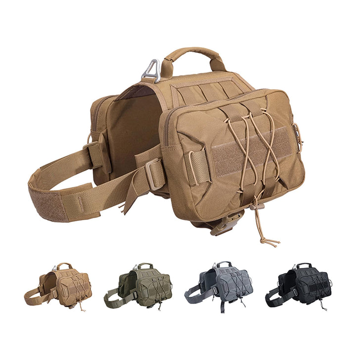 EXCELLENT ELITE SPANKER Dog Pack Hound Hundesatteltasche Rucksack für Reisen Camping Wandern mittler