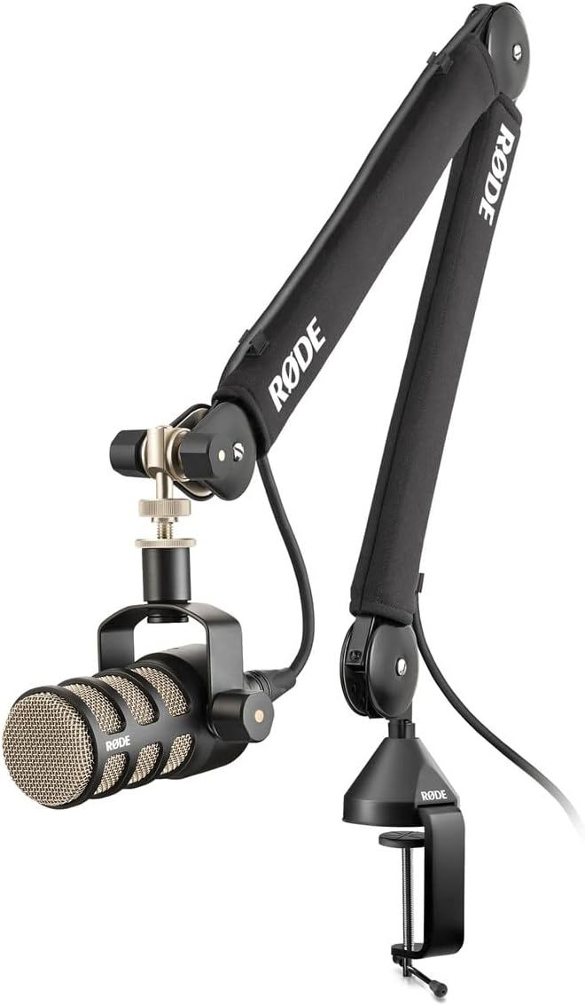 Rode PSA1+ Plus Black Mikrofonarm Tisch-Stativ Schwarz + keepdrum XLR-Kabel