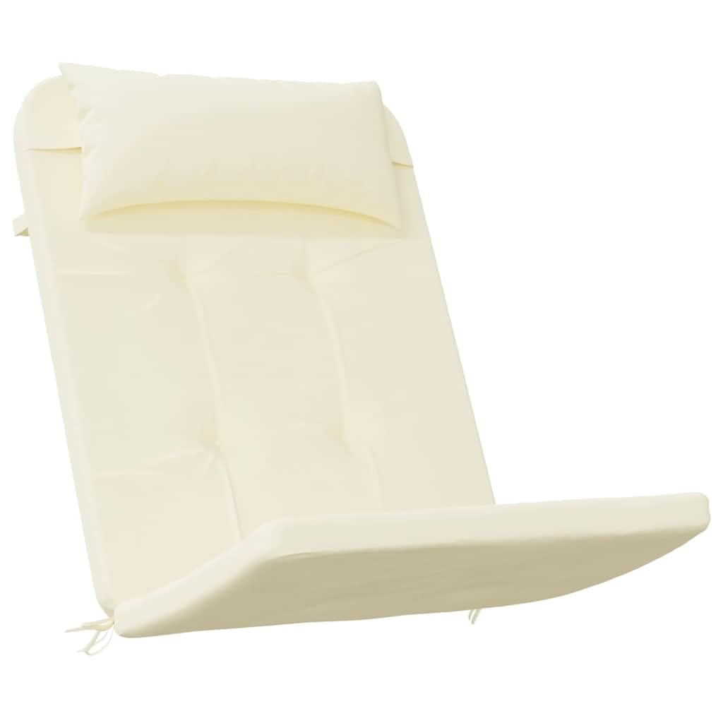 vidaXL Adirondack-Auflagen 2 STK. Creme Oxford-Gewebe, Creme