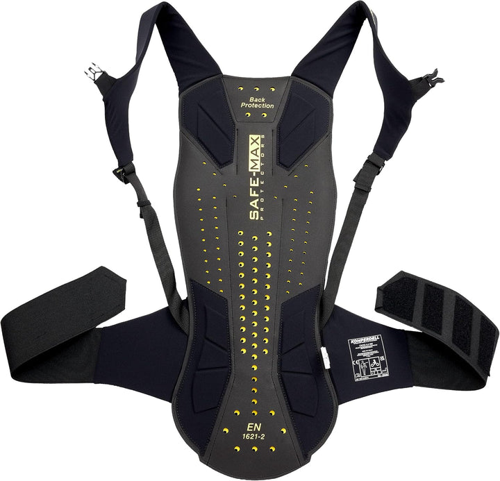 Safe Max® Rückenprotektor Motorrad Herren und Damen Umschnall-Rückenprotektor 3.0, spezielle ergonom