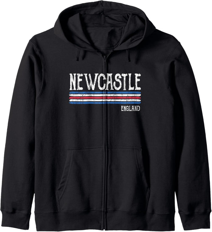 Vintage Newcastle England Kapuzenjacke