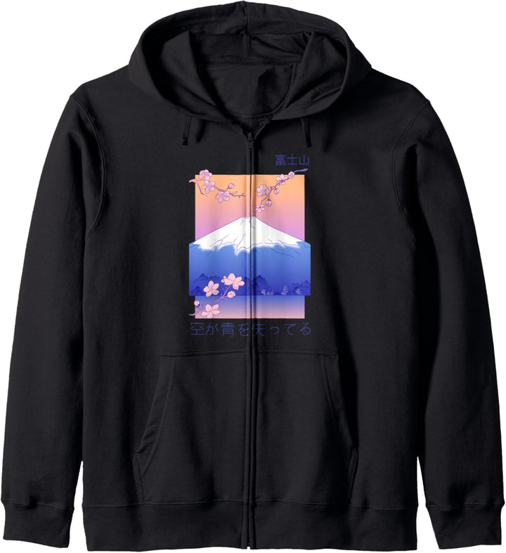 Japanische Berglandschaft Japanisch Berg Landschaft Kapuzenjacke