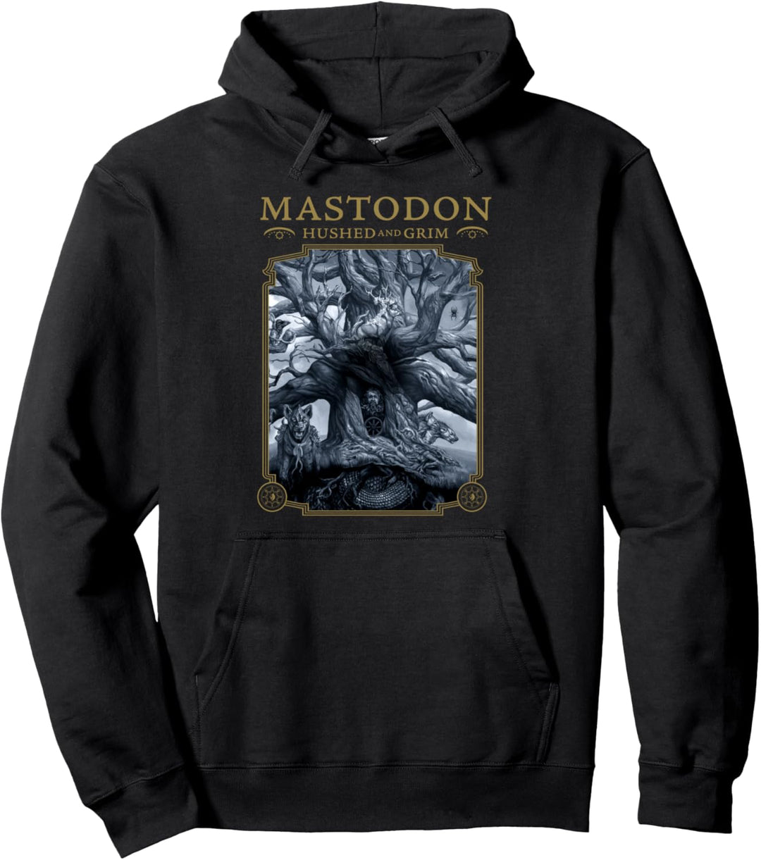 Mastodon - Hushed and Grim Cover Tracklist Back Print Pullover Hoodie