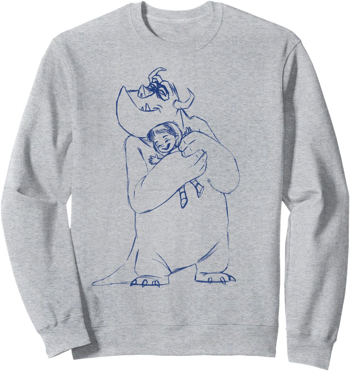 Disney Pixar Monsters Inc Kitty Mike Hug Boo Sweatshirt
