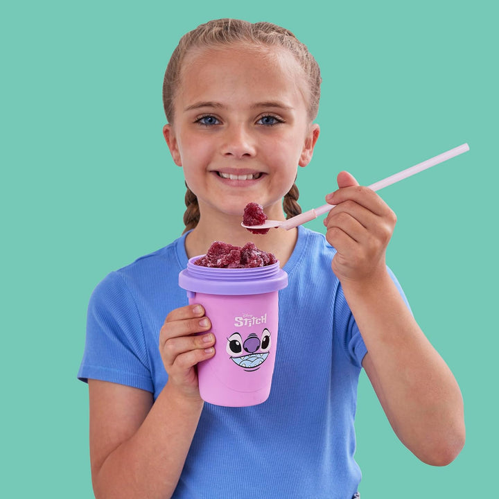 ChillFactor 08259 Stich Disney Stitch Angel-Wiederverwendbarer Squeeze Cup Slushy Maker mit Engel-Ch