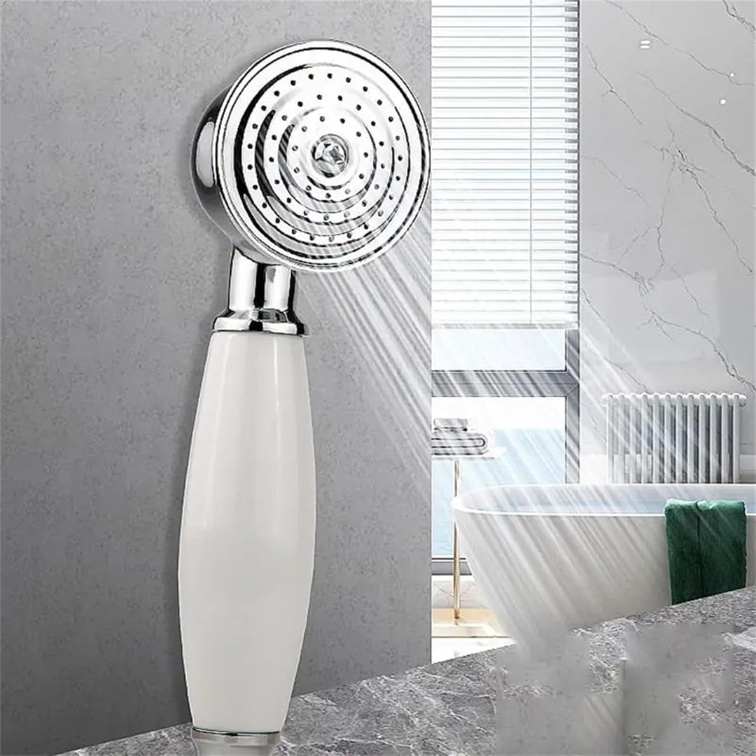 Retro Kupfer Handheld Shower Head Handbrause Brausekopf Duschkopf Silber, Silber