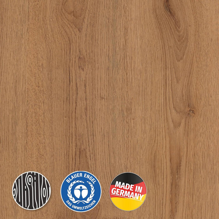 Laminat Boden Trend Eiche Natur 6 mm - KRONOTEX Superior Basic, Landhausdiele, widerstandsfähig, pfl