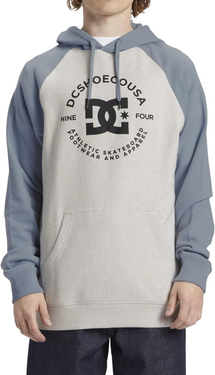 DC Shoes Herren Dc Star Pilot Raglan Ph Sweatshirt (1er Pack) M Snow Heather/Ashley Blue, M Snow Hea