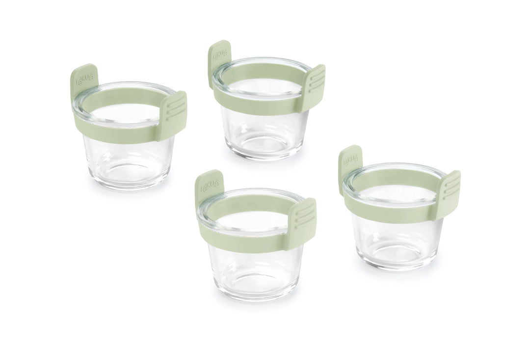 Lékué Mini-Gläser für Heissluftfritteuse 4er-Set, Mini-Gläser