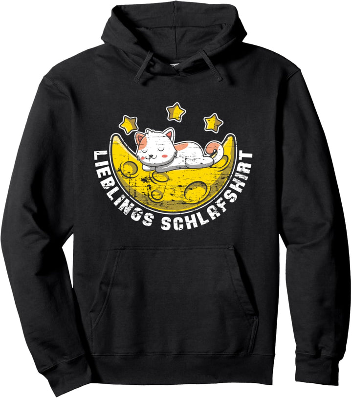 Langschläfer Haustier Nachthemd Katze Pajama Schlafshirt Pullover Hoodie