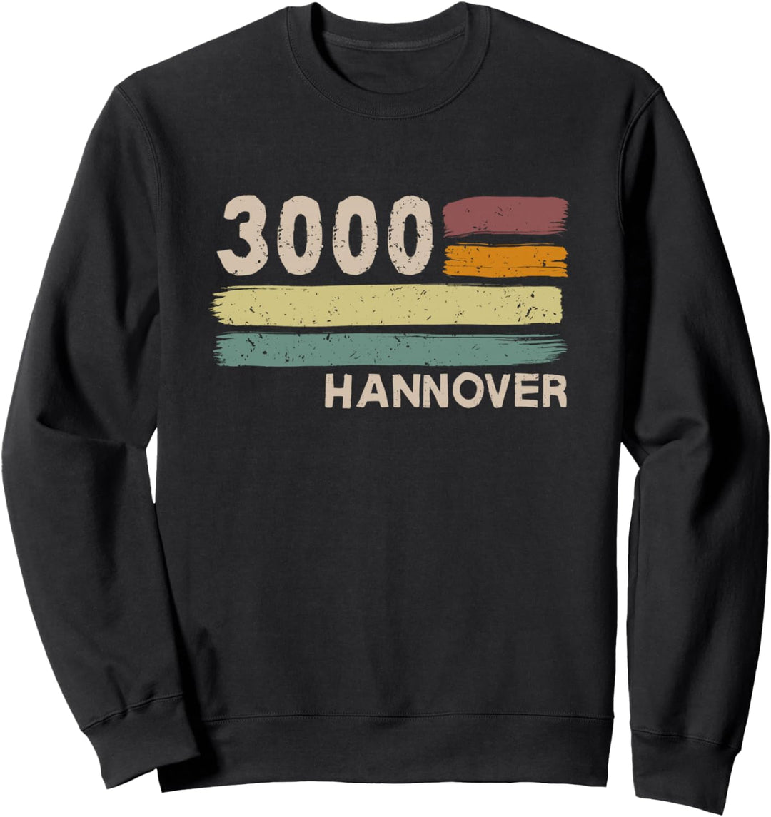 3000 Hannover Retro Postleitzahlen Alte PLZ Vintage Sweatshirt