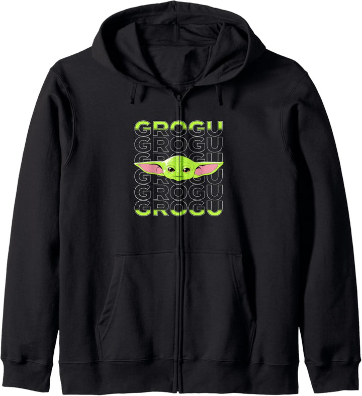 Star Wars: The Mandalorian Grogu Text Stack Kapuzenjacke