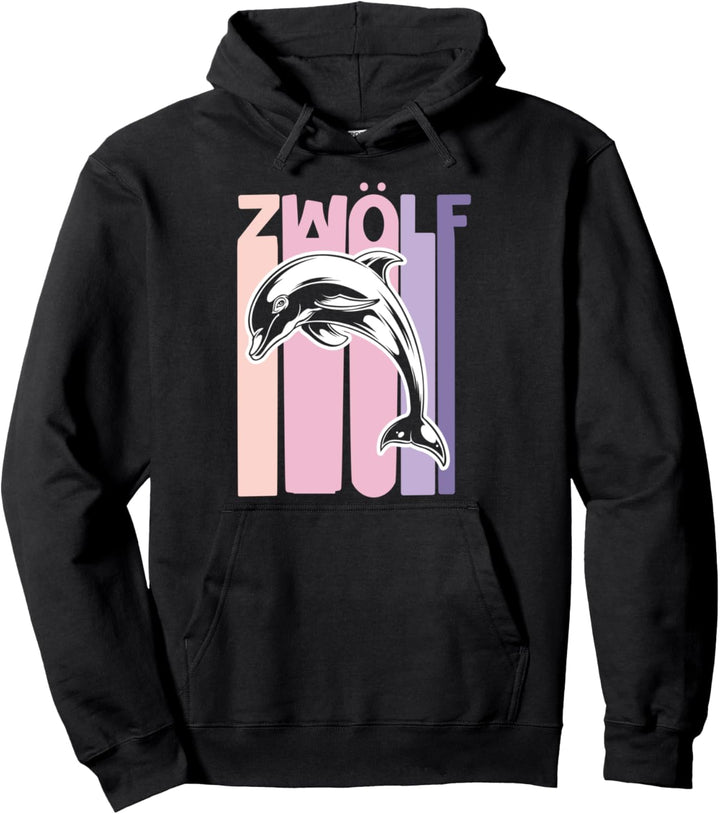 12. Geburtstag Geschenk Delfine 12 Jahre Mädchen Pullover Hoodie