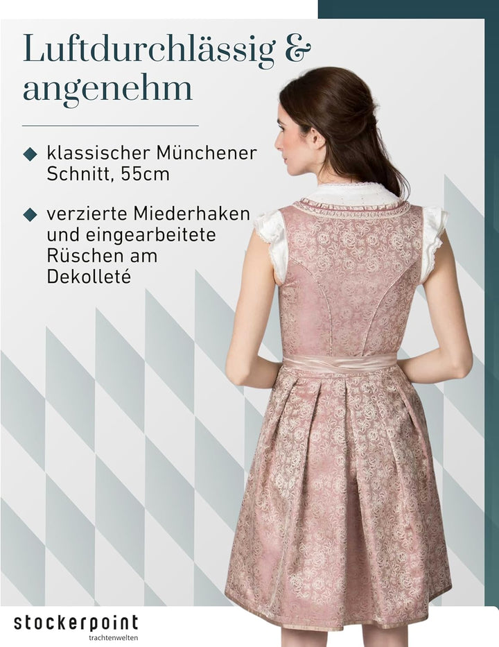 Stockerpoint Damen Noelia Kleid 34 Altrosa, 34 Altrosa
