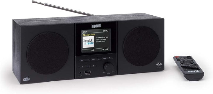 Imperial DABMAN-220BK - DAB Plus FM Radio - Bluetooth V5.3 - USB Wiedergabe und Ladefunktion - Gross