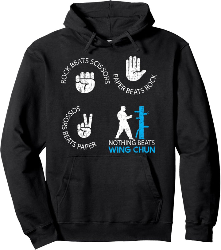 Lustige Wing Chun Beats Pullover Hoodie