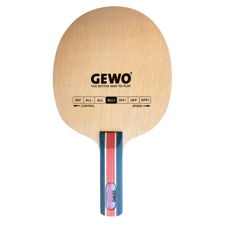 GEWO Allround Classic Tischtennisholz – 5-lagig, kontrolliert & gefühlvoll – Für Variable Topspin- &