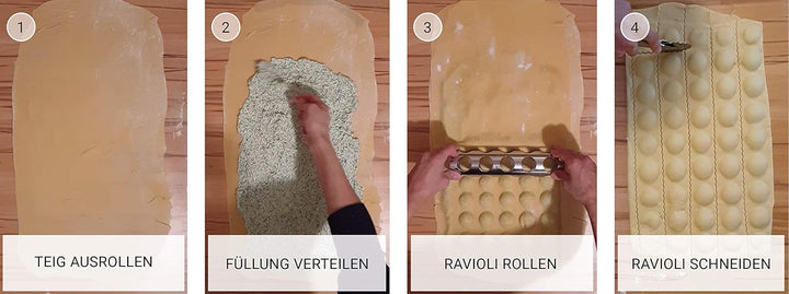 Premium Edelstahl Ravioli-Roller