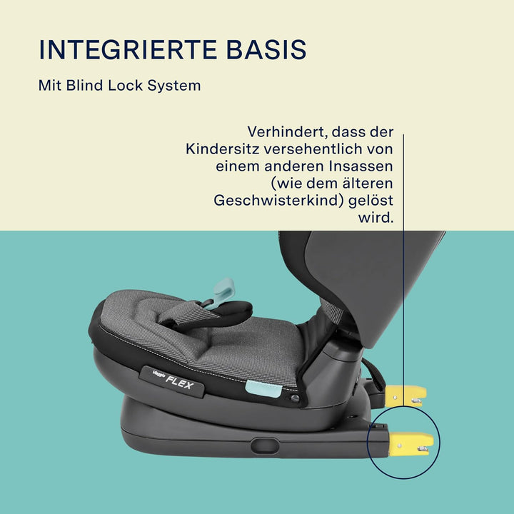 Peg Perego Viaggio Flex Autositz ISOFIX mit fortschrittlicher Technologie, verstellbar, klappbar, ve