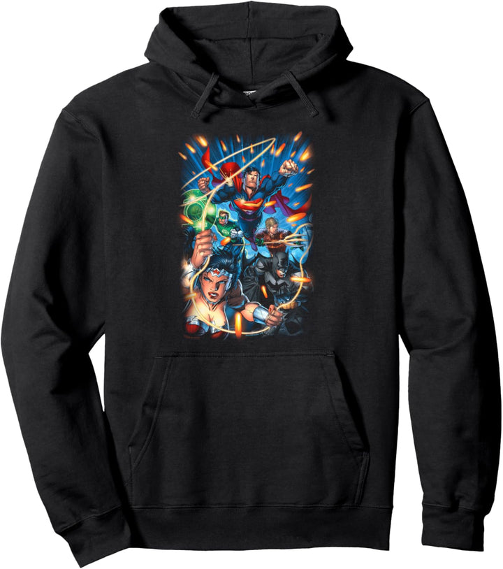 Justice League Under Attack Pullover Hoodie