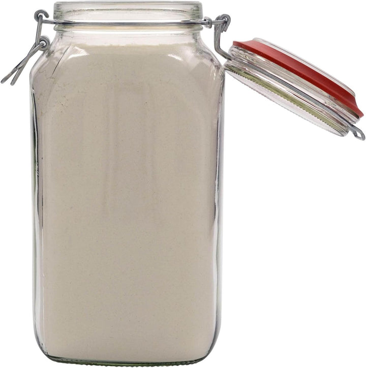 3 Drahtbügelgläser 2590ml | luftdichte Vorratsgläser, Einmachgläser | Ideal Aufbewahrung von Lebensm