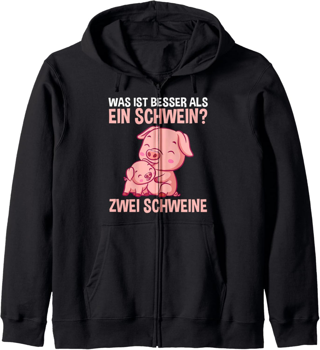 Schwein Bauer Landwirt Schweine Kapuzenjacke