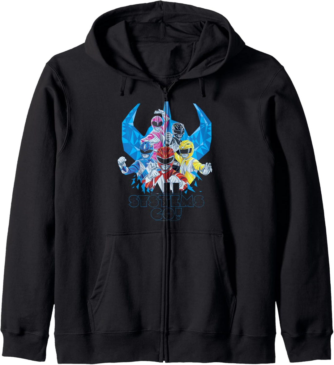 Power Rangers Megazord Retro Helmet Polygon Style Kapuzenjacke
