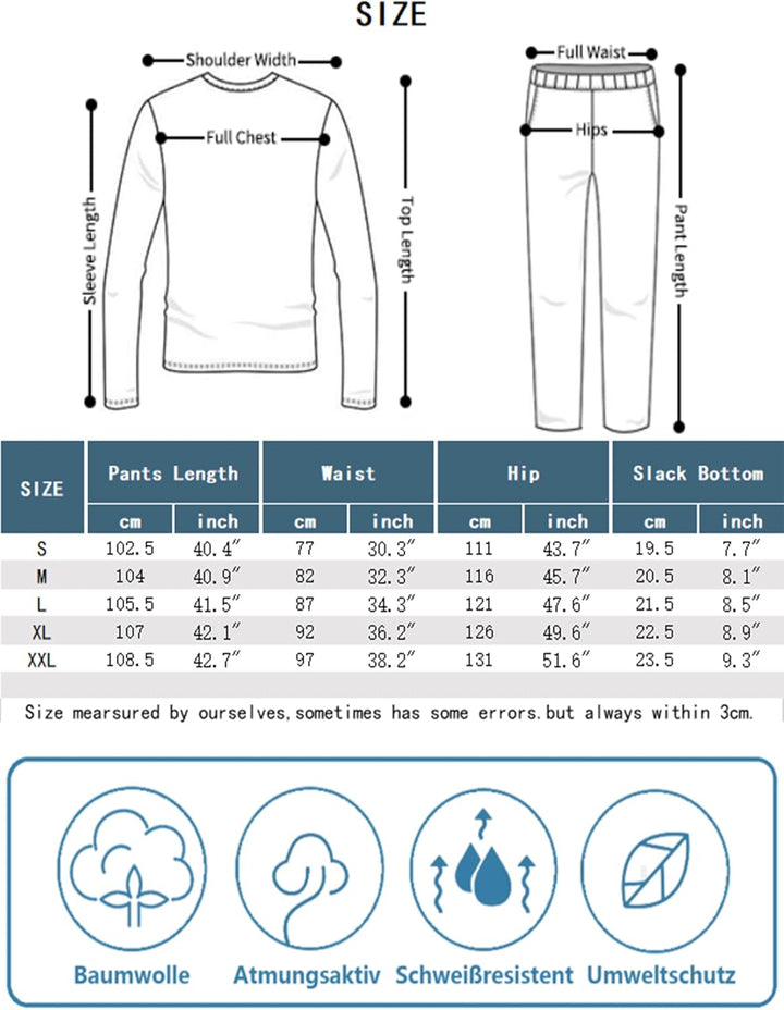 Herren Schlafanzughose Lang Baumwolle Karierte Pyjamahose Lounge Hose Pyjamaunterteil Freizeithose m