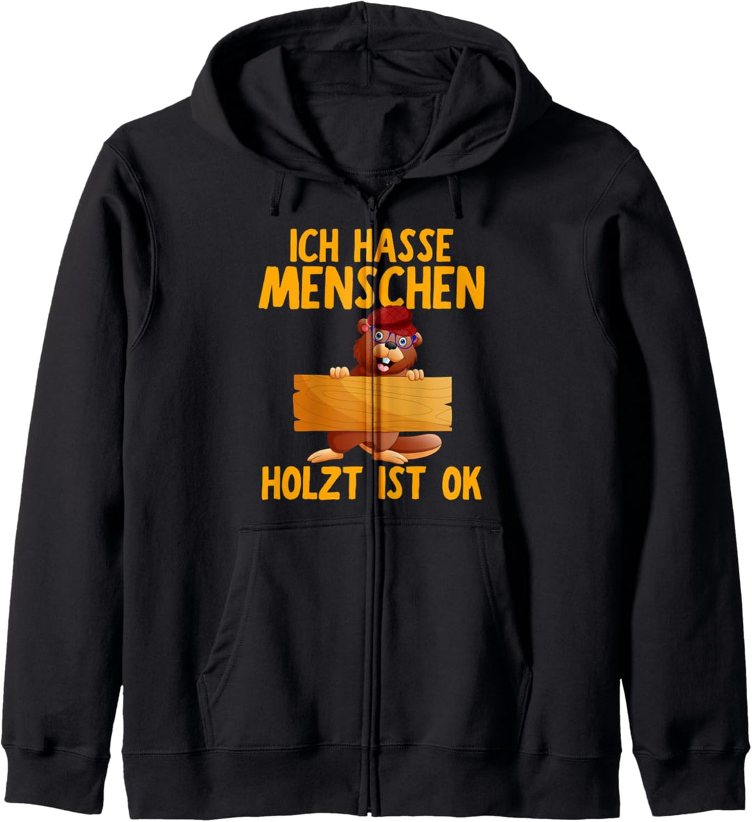 Ich Hasse Menschen Holz Ist Ok Holzfäller Kettensäge Holz Kapuzenjacke