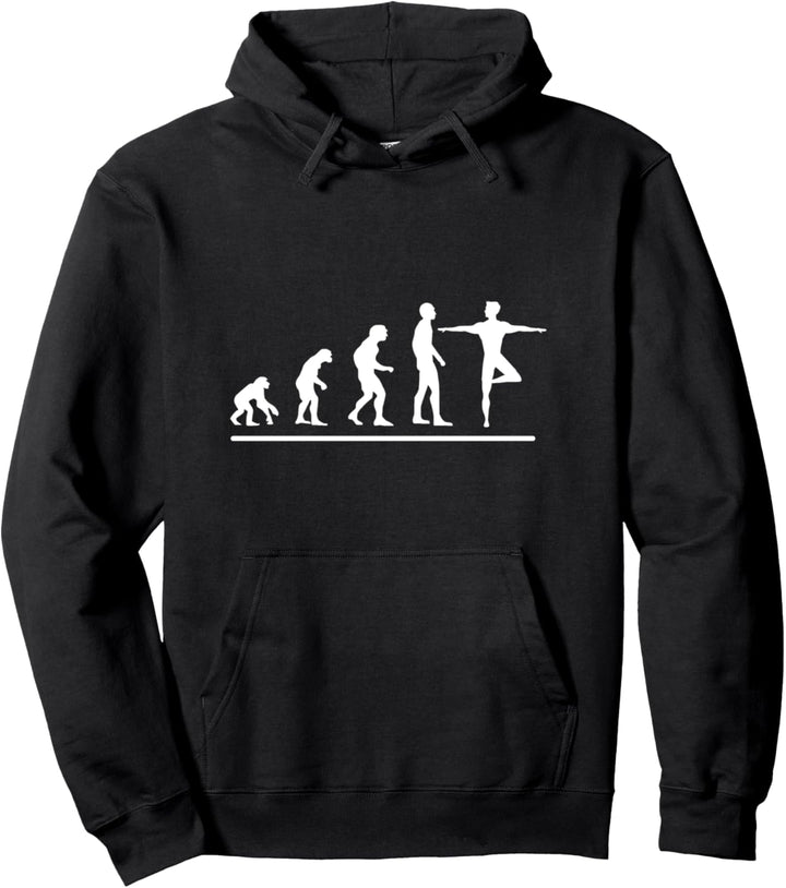 Evolution Ballett Retro 70s Style Design für Männer Tänzer Pullover Hoodie