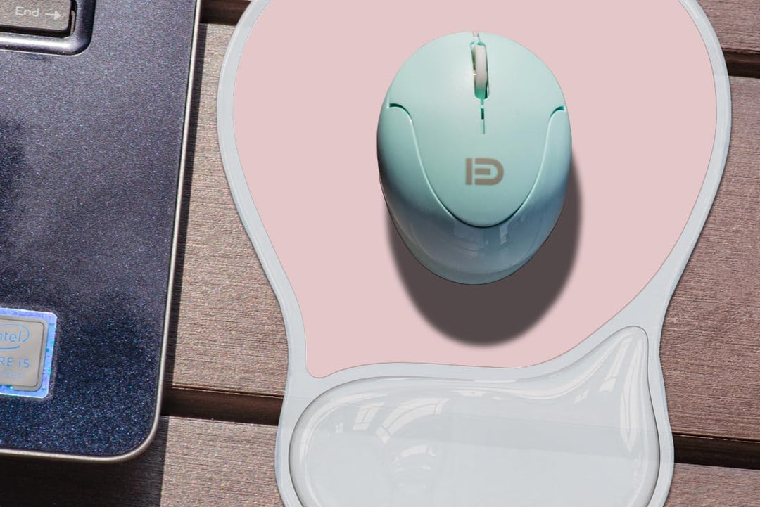 Ergonomisches Mauspad mit Gelkissen,Mousepad mit Handauflage,Rutschfester Basis Mausmatte mit Handge