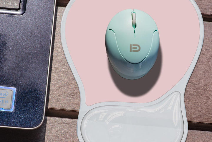 Ergonomisches Mauspad mit Gelkissen,Mousepad mit Handauflage,Rutschfester Basis Mausmatte mit Handge