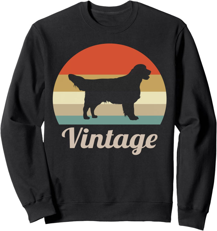 Golden Retriever Vintage Retro Style Hunde Sweatshirt