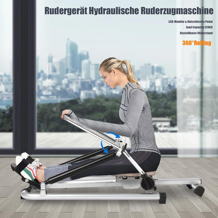 Hydraulisches Rudergerät Für Zuhause Voll Bewegliche Rudermaschine Rowing Machine Hydraulik-Widersta