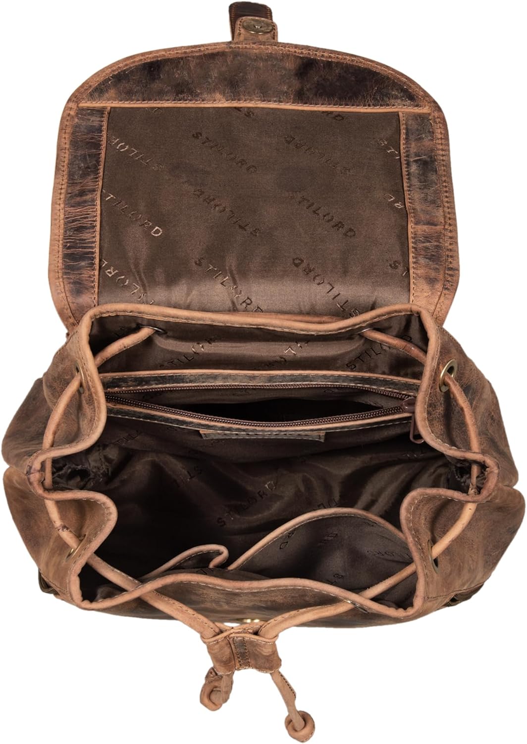 STILORD 'Allison' Rucksack Damen Modern Leder Vintage Daypack Klein Cityrucksack Rucksackhandtasche