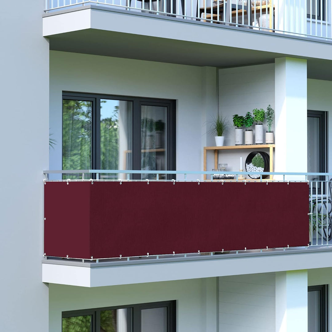 jarolift Balkonbespannung Basic, Balkon Sichtschutz Windschutz Sonnenschutz Balkon-Verkleidung, Wass